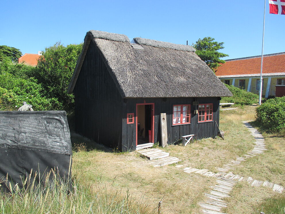 billede af Den fattige fiskers hus