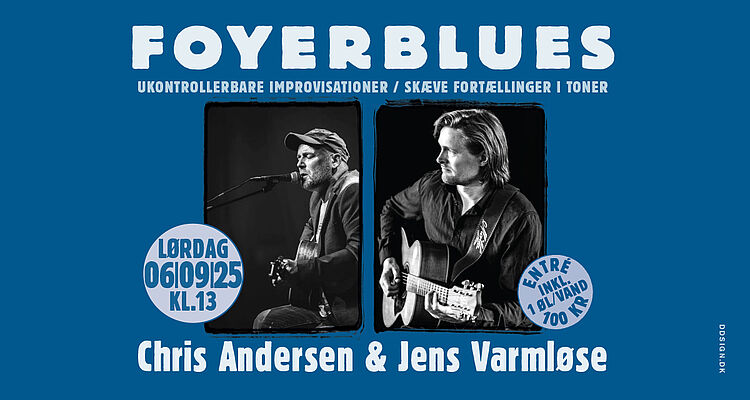 PR foto til Foyerblues med Chris Andersen og Jens Varmløse