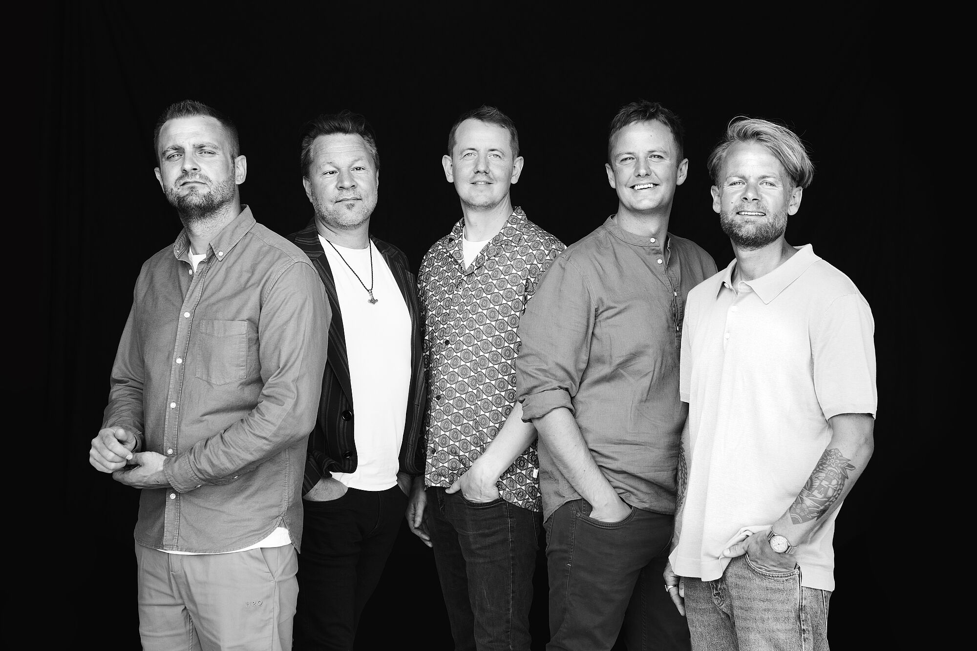 Pressefoto af bandet Fætters