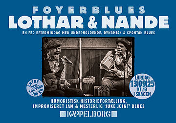 PR foto til foyerblues med Lothar Nande