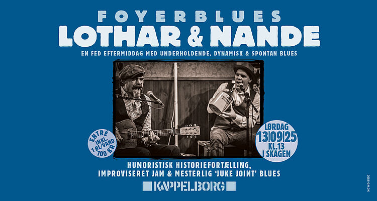 PR foto til foyerblues med Lothar Nande