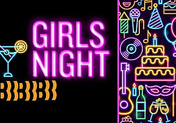 Grafik med teksten Girls Night